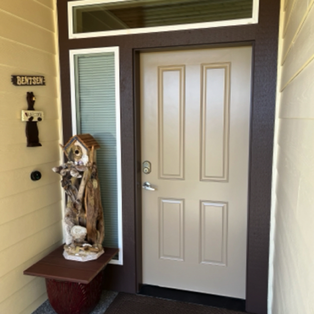 Front Door with Keyless Entry